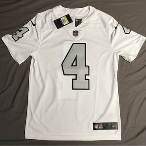 Nike Men's Las Vegas Raiders Carr #4 White Game Jersey.  L or XL